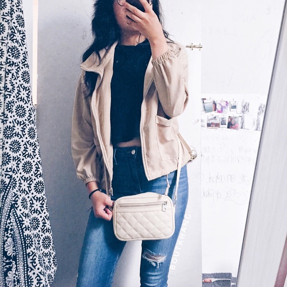 Jackets & Blazers - Zip Up Drawstring Jacket Jackets & Blazers - Zip Up Drawstring Jacket